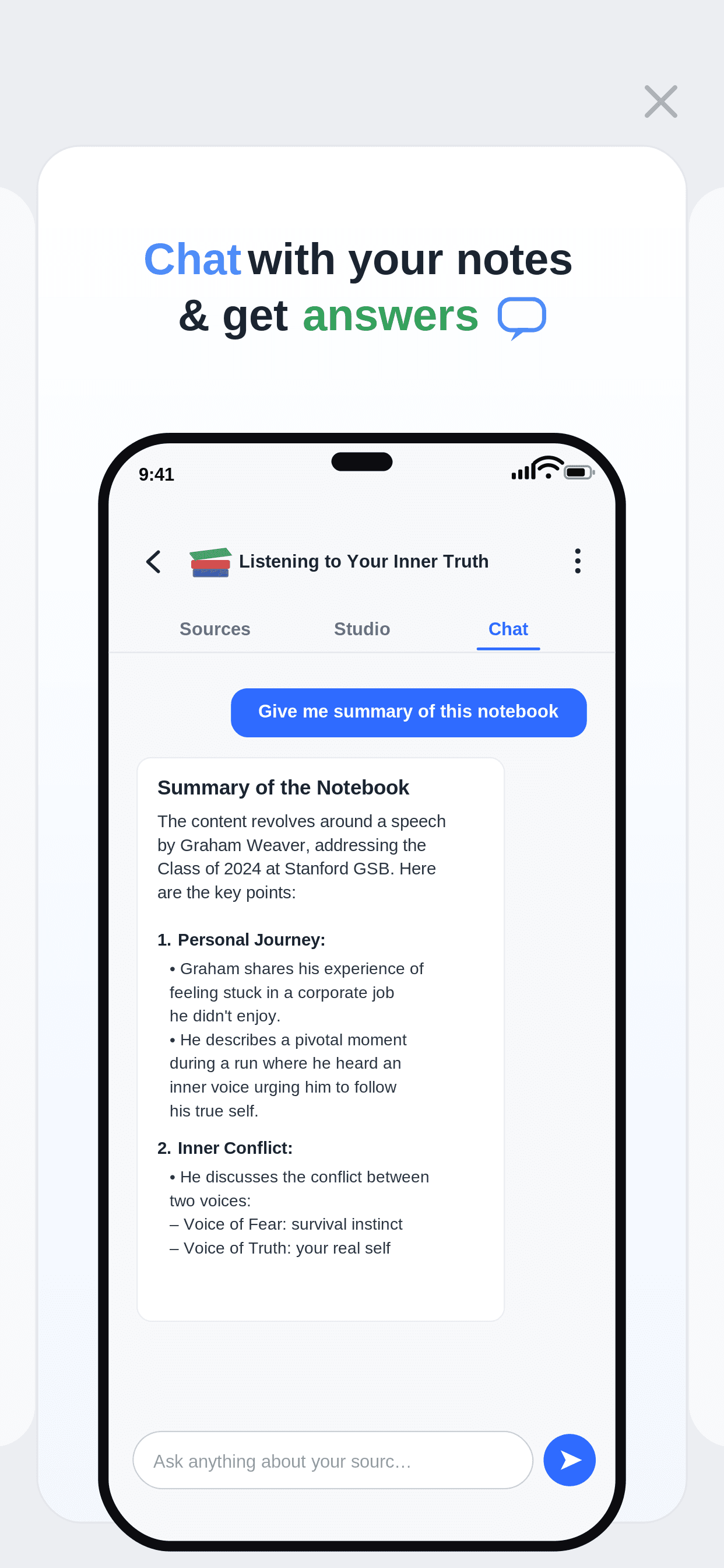 Students chat with content